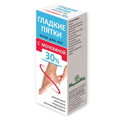 Крем для ног «Гладкие пятки» с мочевиной 30% туба 75мл